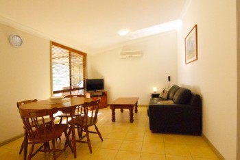 Pepper Tree Cottages self contained studios open Lounge and Dining area...